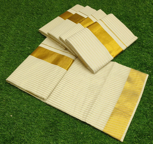 Cotton stripes Saree